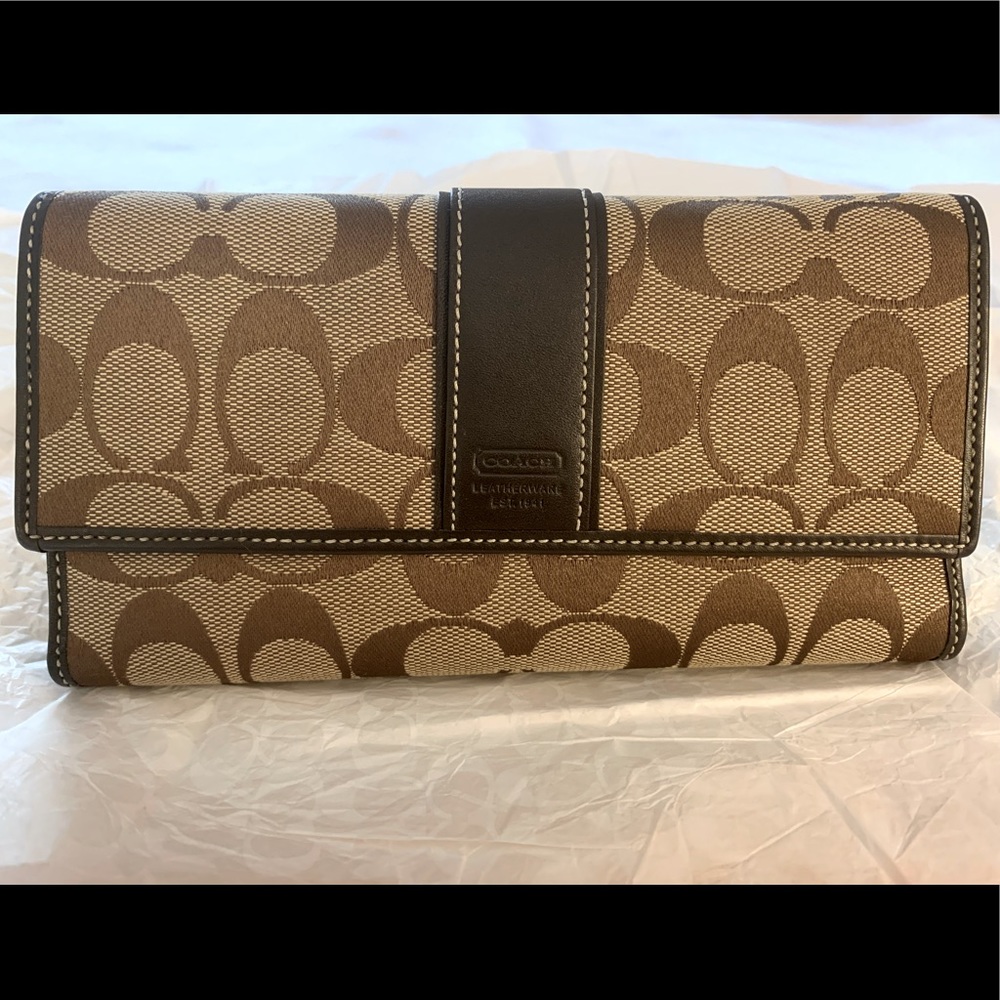 Authentic Coach wallet and checkbook